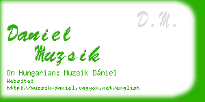 daniel muzsik business card