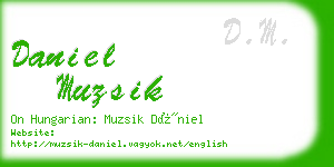 daniel muzsik business card